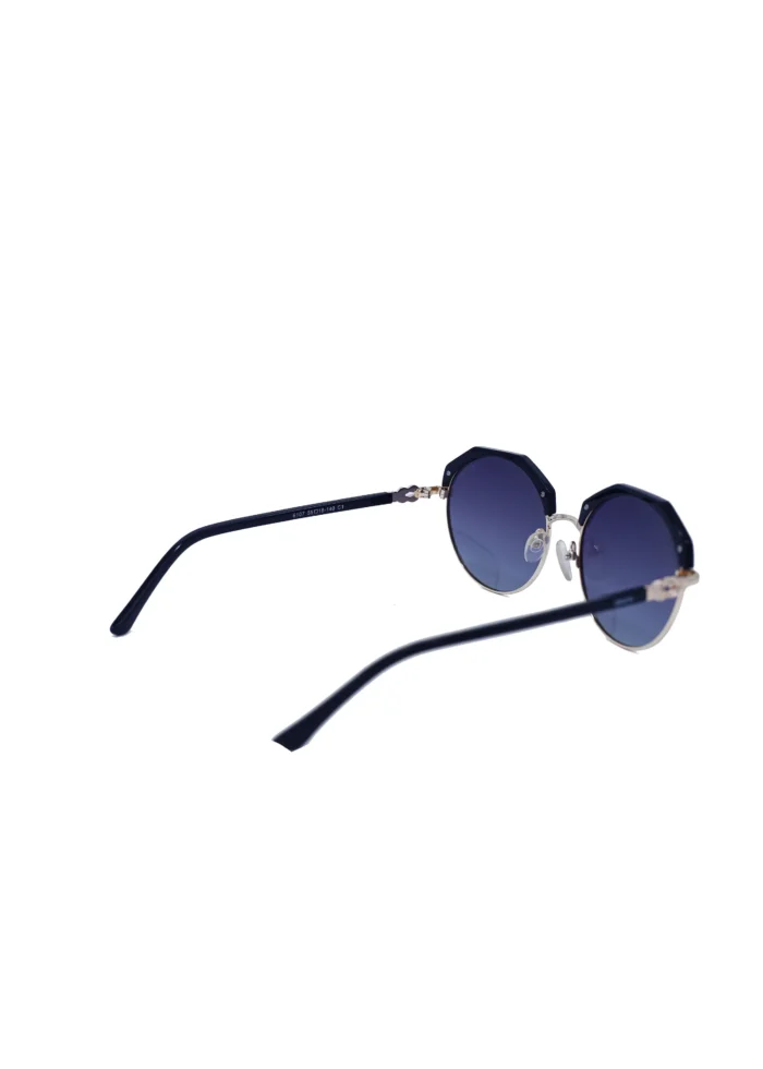⁦Baleno Round Sunglasses with Polarized UV Protection Lenses – Lightweight, Durable Metal Frame for Men & Women, Perfect for Driving, Travel, and Outdoor Activities" BALENO 6107 C1⁩ - الصورة ⁦4⁩