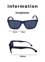 Baleno Wayfarer Sunglasses with Polarized UV Protection Lenses – Lightweight, Durable Metal Frame for Men & Women, Perfect for Driving, Travel, and Outdoor Activities" BALENO 4012 C4 - Image 3
