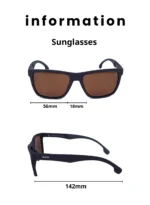 Wayfarer Sunglasses with Polarized UV Protection Lenses – Lightweight, Durable Metal Frame for Men & Women, Perfect for Driving, Travel, and Outdoor Activities" BALENO 4012C3 - Image 6