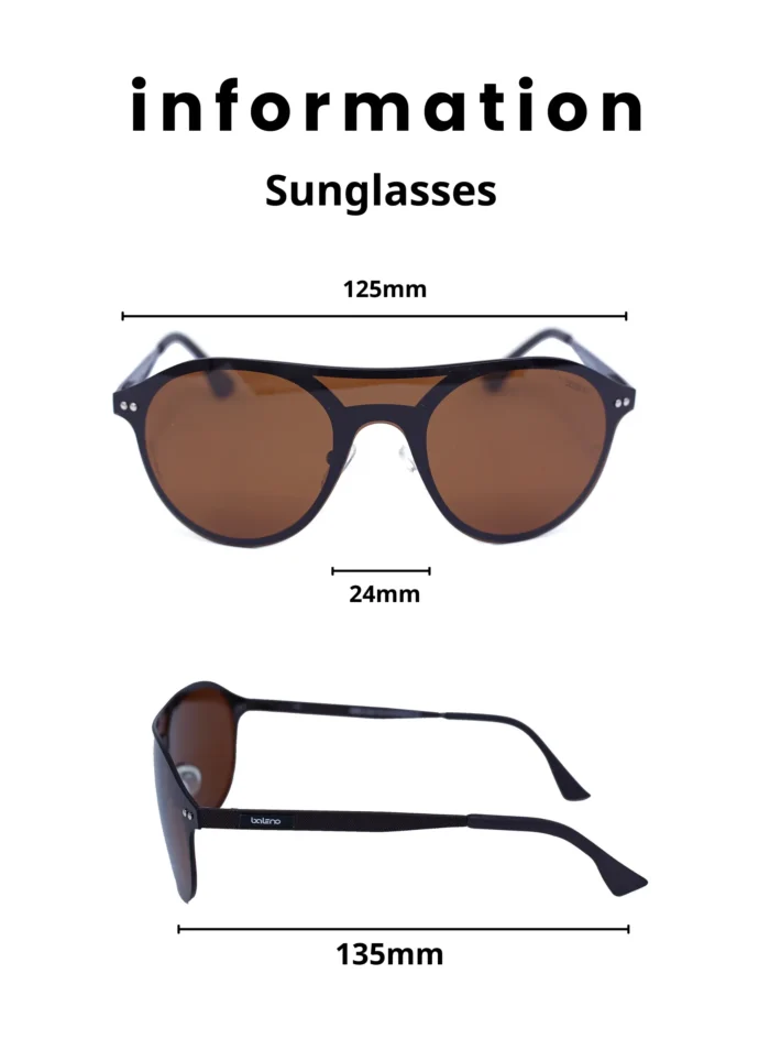 "Classic Aviator Sunglasses with Sturdy Metal Frame – Polarized Lenses for 100% UV Protection, Lightweight & Comfortable Design – Perfect for Men & Women, Ideal for Driving, Travel, and Outdoor Activities baleno 4130 C3 - Image 5
