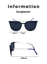 Baleno "Classic Aviator Sunglasses with Sturdy Metal Frame – Polarized Lenses for 100% UV Protection, Lightweight & Comfortable Design – Perfect for Men & Women, Ideal for Driving, Travel, and Outdoor Activities BALENO 5056 C4 - Image 5
