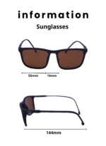 Baleno Wayfarer Sunglasses with Polarized UV Protection Lenses – Lightweight, Durable Metal Frame for Men & Women, Perfect for Driving, Travel, and Outdoor Activities" 5071 C3 - Image 2