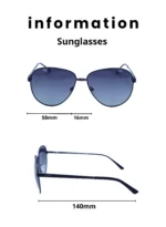 Baleno Wayfarer Sunglasses with Polarized UV Protection Lenses – Lightweight, Durable Metal Frame for Men & Women, Perfect for Driving, Travel, and Outdoor Activities" 5104 C2 - Image 5