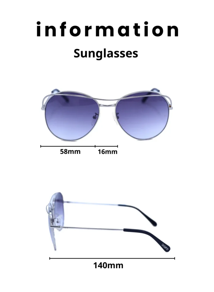 Baleno Round Sunglasses with Polarized UV Protection Lenses – Lightweight, Durable Metal Frame for Men & Women, Perfect for Driving, Travel, and Outdoor Activities" BALENO 6133 C6 - Image 4