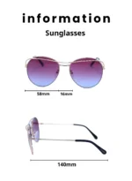 ⁦Baleno Round Sunglasses with Polarized UV Protection Lenses – Lightweight, Durable Metal Frame for Men & Women, Perfect for Driving, Travel, and Outdoor Activities" BALENO 6133 C7⁩ - الصورة ⁦4⁩