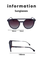 Baleno Aviator Sunglasses with Polarized UV Protection Lenses – Lightweight, Durable Metal Frame for Men & Women, Perfect for Driving, Travel, and Outdoor Activities" 8032s C6 - Image 5