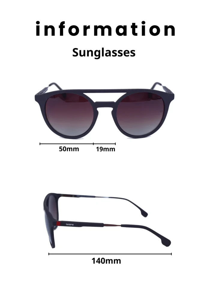 Baleno Aviator Sunglasses with Polarized UV Protection Lenses – Lightweight, Durable Metal Frame for Men & Women, Perfect for Driving, Travel, and Outdoor Activities" 8032s C6 - Image 5