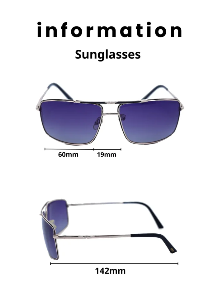 Baleno "Classic Aviator Sunglasses with Sturdy Metal Frame – Polarized Lenses for 100% UV Protection, Lightweight & Comfortable Design – Perfect for Men & Women, Ideal for Driving, Travel, and Outdoor Activities BALENO 5056 C2 - Image 5