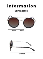 Baleno Aviator Sunglasses with Polarized UV Protection Lenses – Lightweight, Durable Metal Frame for Men & Women, Perfect for Driving, Travel