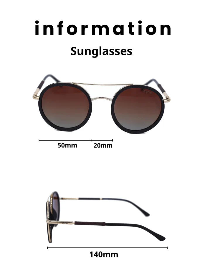 Baleno Aviator Sunglasses with Polarized UV Protection Lenses – Lightweight, Durable Metal Frame for Men & Women, Perfect for Driving, Travel