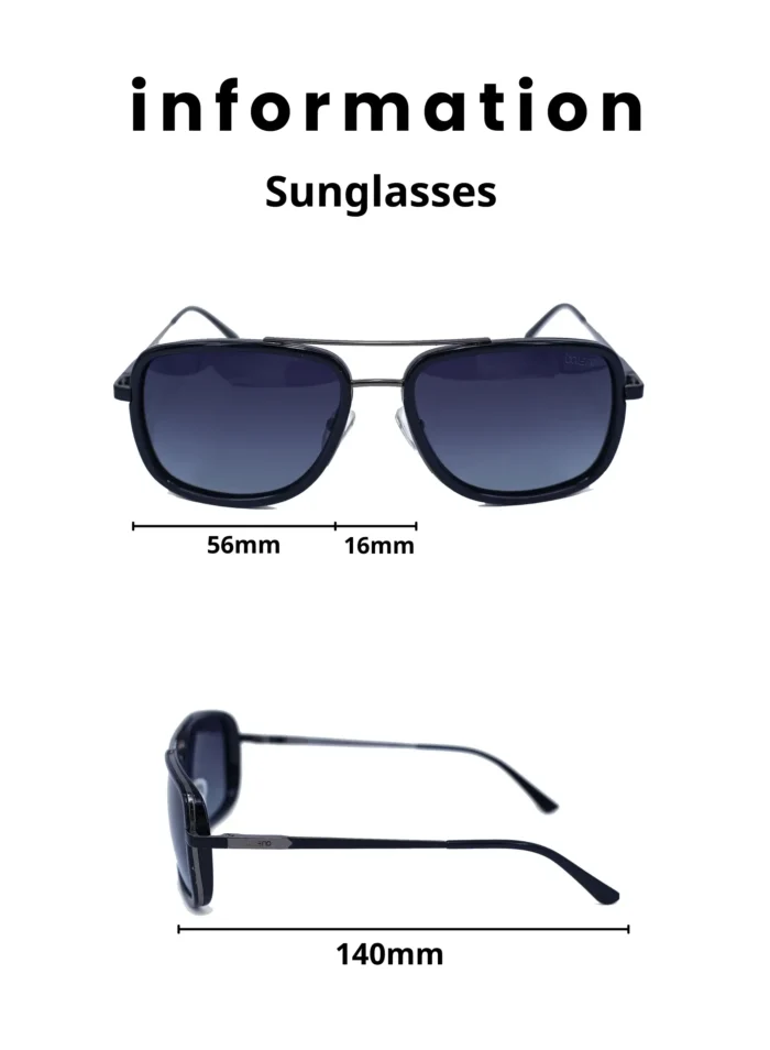 Baleno Aviator Sunglasses with Polarized UV Protection Lenses – Lightweight, Durable Metal Frame for Men & Women, Perfect for Driving, Travel