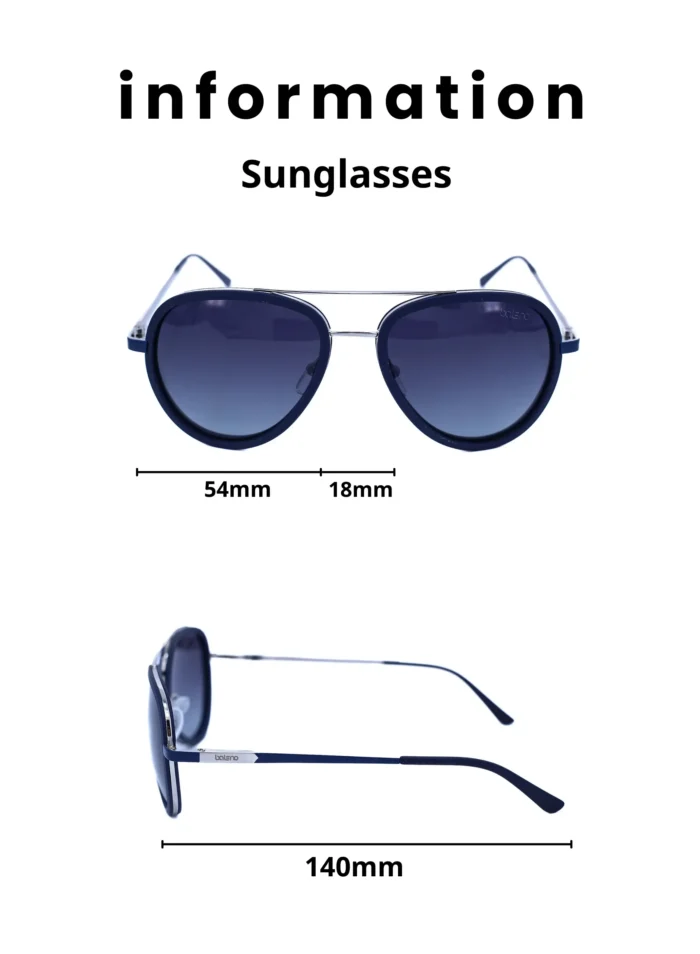 Baleno Aviator Sunglasses with Polarized UV Protection Lenses – Lightweight, Durable Metal Frame for Men & Women, Perfect for Driving, Travel, and Outdoor Activities" 8229 C5 - Image 2