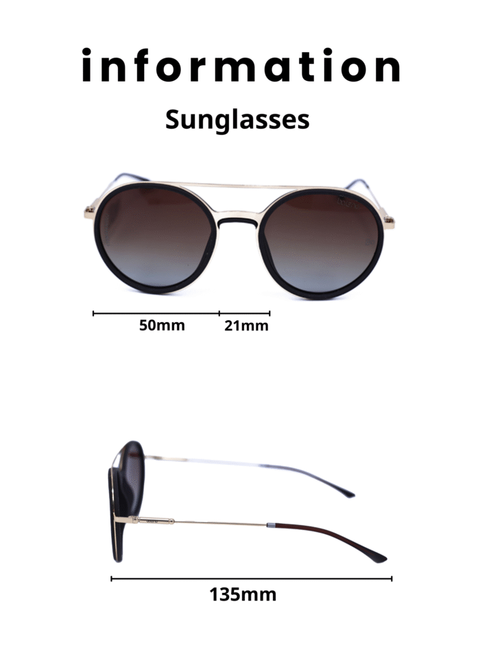 Baleno Aviator Sunglasses with Polarized UV Protection Lenses – Lightweight, Durable Metal Frame for Men & Women, Perfect for Driving, Travel, and Outdoor Activities" 8238 C4 - Image 4