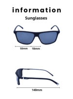 Baleno Wayfarer Sunglasses with Polarized UV Protection Lenses – Lightweight, Durable Metal Frame for Men & Women, Perfect for Driving, Travel