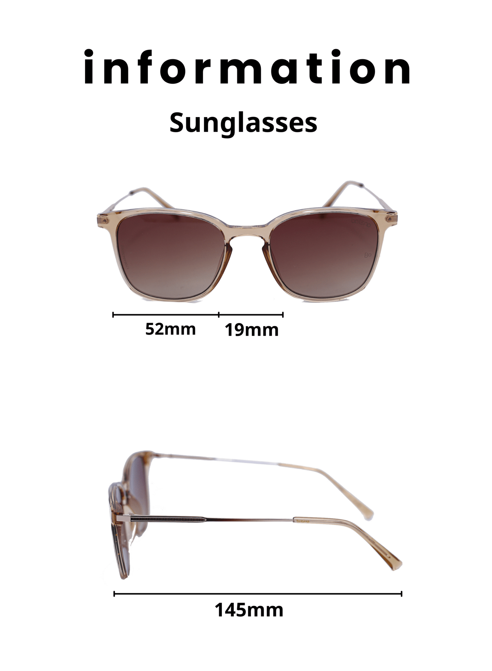 ا Baleno Wayfarer Sunglasses with Polarized UV Protection Lenses – Lightweight, Durable Metal Frame for Men & Women, Perfect for Driving, Travel