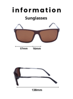 Baleno Wayfarer Sunglasses with Polarized UV Protection Lenses – Lightweight, Durable Metal Frame for Men & Women, Perfect for Driving, Travel, and Outdoor Activities" old 3011 C4 - Image 5