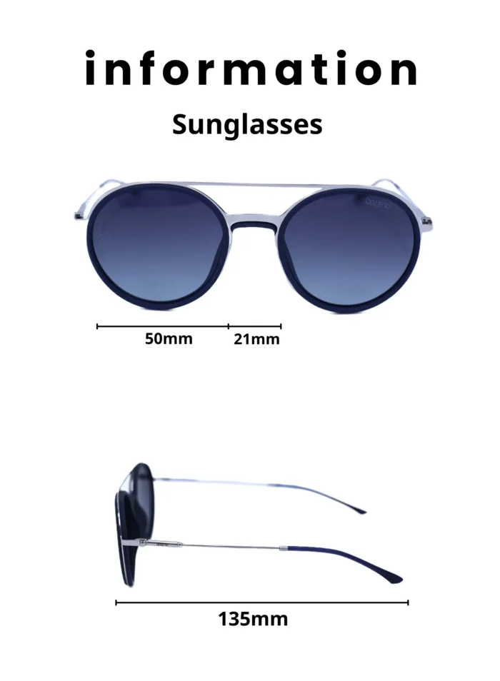 Baleno Aviator Sunglasses with Polarized UV Protection Lenses – Lightweight, Durable Metal Frame for Men & Women, Perfect for Driving, Travel, and Outdoor Activities" 8238 C5 - Image 5