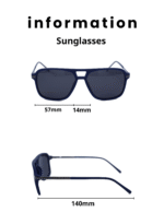 Baleno Aviator Sunglasses with Polarized UV Protection Lenses – Lightweight, Durable Metal Frame for Men & Women, Perfect for Driving, Travel, and Outdoor Activities" E8024 B1 - Image 5