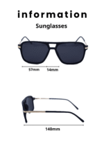 Baleno Aviator Sunglasses with Polarized UV Protection Lenses – Lightweight, Durable Metal Frame for Men & Women, Perfect for Driving, Travel, and Outdoor Activities" E8024 M1 - Image 5