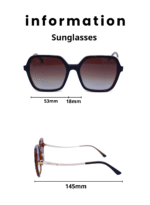 Baleno square Sunglasses with Polarized UV Protection Lenses – Lightweight, Durable Metal Frame for Men & Women, Perfect for Driving, Travel