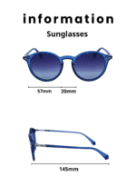 Round Sunglasses with Polarized UV Protection Lenses – Lightweight, Durable Metal Frame for Men & Women, Perfect for Driving, Travel, and Outdoor Activities"OLD 1216 C5 - Image 2