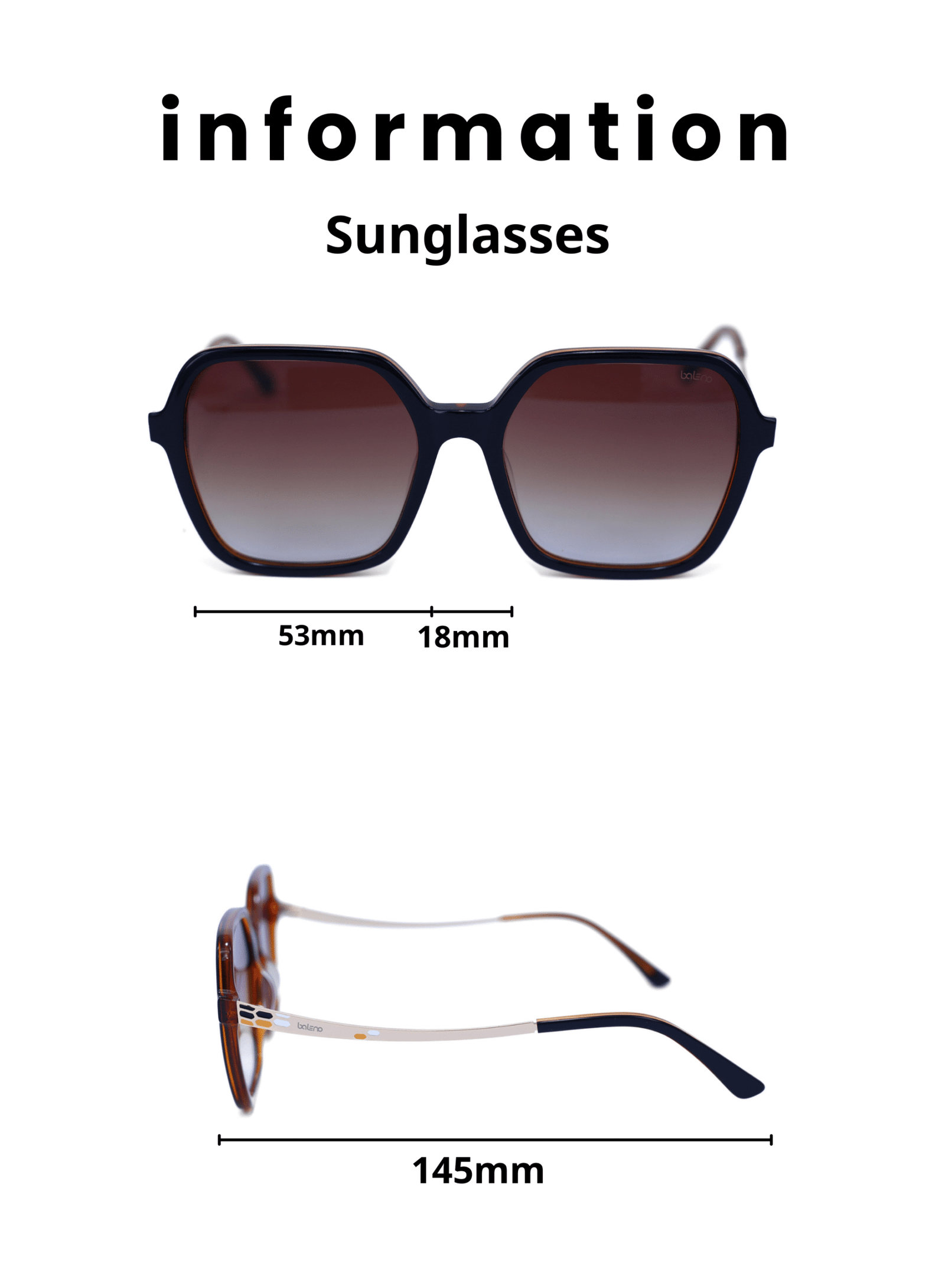 ا Baleno square Sunglasses with Polarized UV Protection Lenses – Lightweight, Durable Metal Frame for Men & Women, Perfect for Driving, Travel