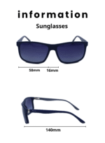 ⁦Wayfarer Sunglasses with Polarized UV Protection Lenses – Lightweight, Durable Metal Frame for Men & Women, Perfect for Driving, Travel, and Outdoor Activities" Baleno 8393 C4⁩ - الصورة ⁦5⁩