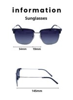 Baleno Wayfarer Sunglasses with Polarized UV Protection Lenses – Lightweight, Durable Metal Frame for Men & Women, Perfect for Driving, Travel, and Outdoor Activities" P8698 - Image 4