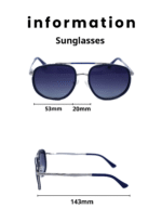 Baleno Aviator Sunglasses with Polarized UV Protection Lenses – Lightweight, Durable Metal Frame for Men & Women, Perfect for Driving, Travel, and Outdoor Activities" P09086 C1 - Image 5